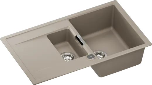 SCHOCK K�chensp�le Mono D-150 Cristadur� Nano-Granitsp�le / Einbausp�le Green Line mit Drehexcenter