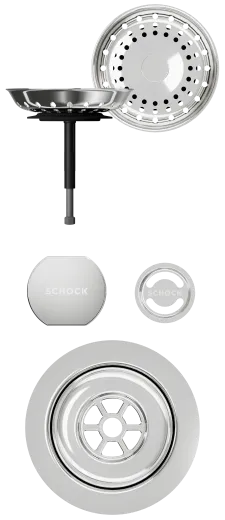 SCHOCK K�chensp�le Mono N-100 Cristadur� Nano-Granitsp�le / Einbausp�le Green Line mit Drehexcenter