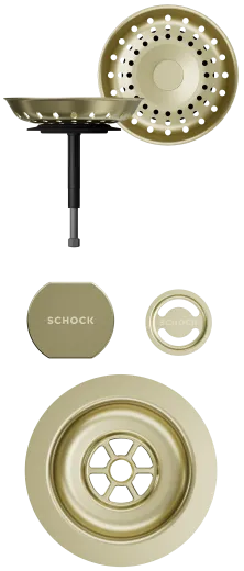 SCHOCK K�chensp�le Mono N-100 Cristadur� Nano-Granitsp�le / Einbausp�le Green Line mit Drehexcenter