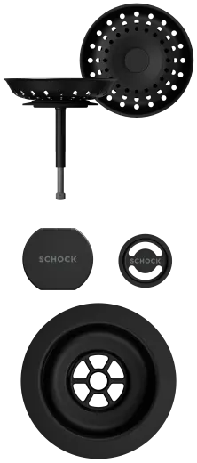 SCHOCK K�chensp�le Mono N-100 Cristadur� Nano-Granitsp�le / Einbausp�le Green Line mit Drehexcenter