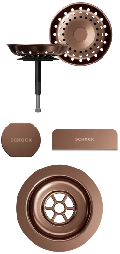 SCHOCK K�chensp�le Mono R-100 Cristadur� Nano-Granitsp�le / Runde Sp�le Green Line mit Drehexcenter