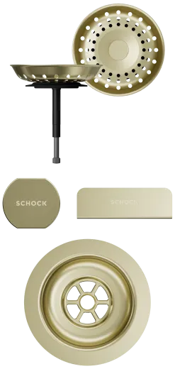 SCHOCK K�chensp�le Mono R-100 Cristadur� Nano-Granitsp�le / Runde Sp�le Green Line mit Drehexcenter