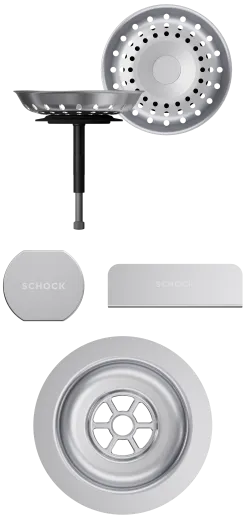 SCHOCK K�chensp�le Mono R-100 Cristadur� Nano-Granitsp�le / Runde Sp�le Green Line mit Drehexcenter