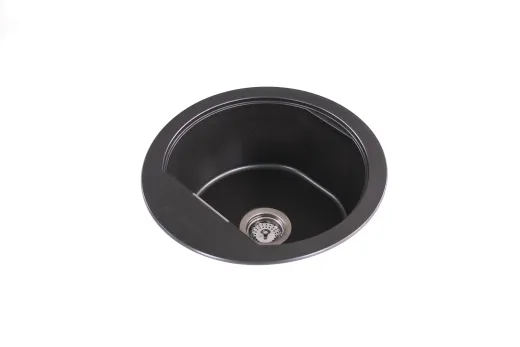 SCHOCK K�chensp�le Mono R-100 Cristadur� Nano-Granitsp�le / Runde Sp�le Green Line mit Drehexcenter