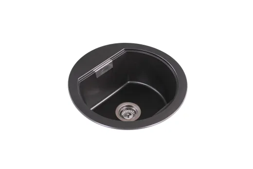 SCHOCK K�chensp�le Mono R-100 Cristadur� Nano-Granitsp�le / Runde Sp�le Green Line mit Drehexcenter