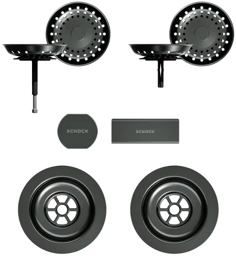 SCHOCK K�chensp�le Waterfall D-150 Cristadur� Nano-Granitsp�le / Einbausp�le mit Drehknopfventil