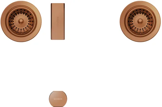 SCHOCK Kchensple Waterfall D-150 Cristadur Nano-Granitsple / Einbausple mit Drehknopfventil