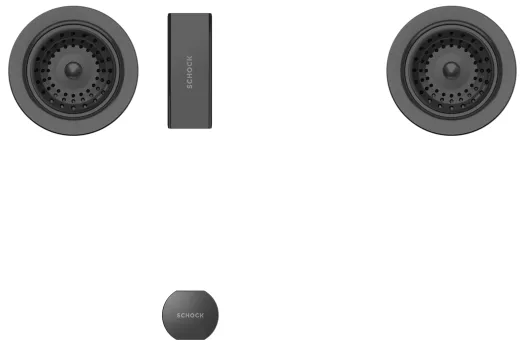 SCHOCK Kchensple Waterfall D-150 Cristadur Nano-Granitsple / Einbausple mit Drehknopfventil