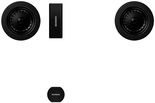 SCHOCK Kchensple Waterfall D-150 Cristadur Nano-Granitsple / Einbausple mit Drehknopfventil