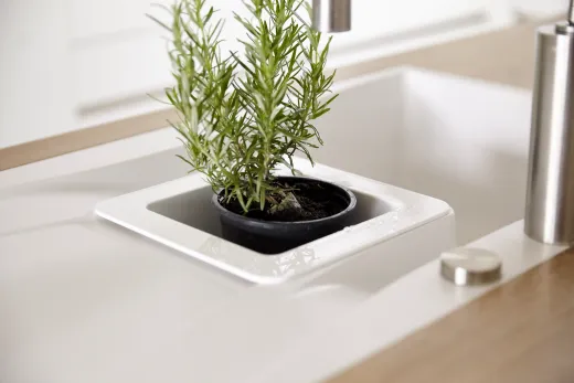 SCHOCK Kchensple Waterfall D-150 Cristadur Nano-Granitsple / Einbausple mit Drehknopfventil