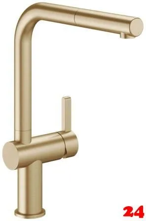 KWC Küchenarmatur Bevo E 10.531.103.778FL Einhebelmischer Brushed Gold PVD mit Zugauslauf Griffposition rechts (3600018028) KWC Küchenarmatur Bevo E 10.531.103.778FL Einhebelmischer Brushed Gold PVD mit Zugauslauf Griffposition rechts (3600018028)