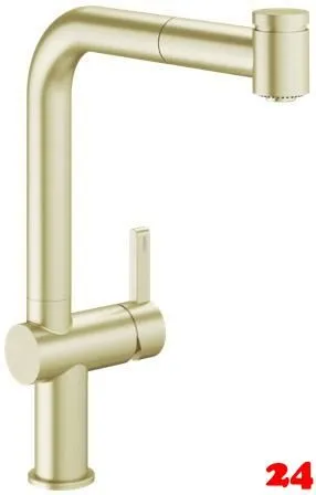 KWC Küchenarmatur Bevo E 10.531.003.775FL Einhebelmischer Brushed Gold PVD mit Zugauslauf und Brausefunktion (3600018040) KWC Küchenarmatur Bevo E 10.531.003.775FL Einhebelmischer Brushed Gold PVD mit Zugauslauf und Brausefunktion (3600018040)