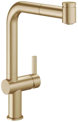 KWC K�chenarmatur Bevo E 10.531.003.778FL Einhebelmischer Brushed Copper PVD mit Zugauslauf und Brausefunktion (3600018034)