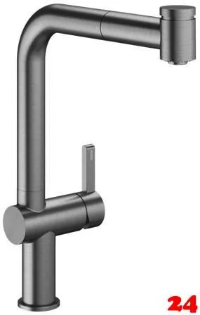 KWC Küchenarmatur Bevo E 10.531.003.779FL Einhebelmischer Brushed Graphite PVD mit Zugauslauf und Brausefunktion (3600018043) KWC Küchenarmatur Bevo E 10.531.003.779FL Einhebelmischer Brushed Graphite PVD mit Zugauslauf und Brausefunktion (3600018043)