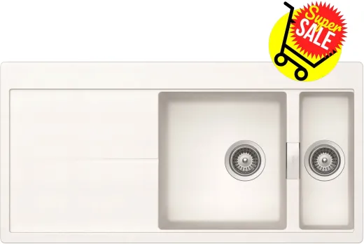 ✅*SCHOCK Kchensple Horizont D 150 Cristadur Nano-Granitsple / Einbausple Farbe Polaris mit Drehexcenter