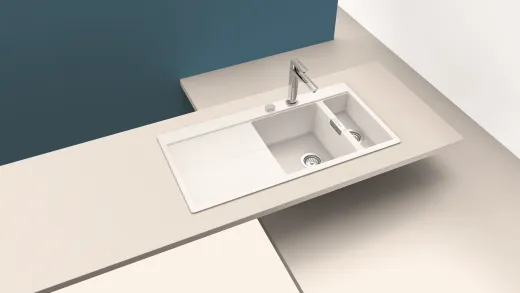 ✅*SCHOCK Kchensple Horizont D 150 Cristadur Nano-Granitsple / Einbausple Farbe Polaris mit Drehexcenter