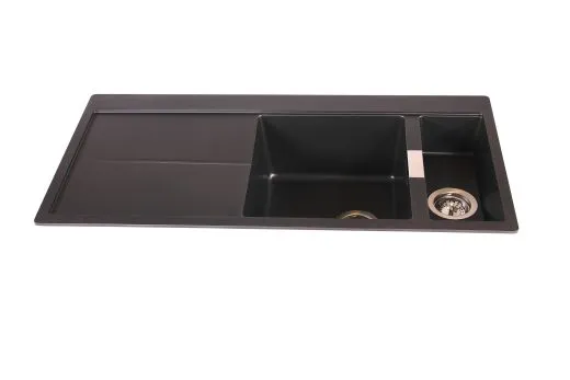 ✅*SCHOCK Kchensple Horizont D 150 Cristadur Nano-Granitsple / Einbausple Farbe Polaris mit Drehexcenter