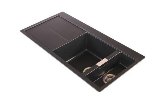 ✅*SCHOCK Kchensple Horizont D 150 Cristadur Nano-Granitsple / Einbausple Farbe Polaris mit Drehexcenter