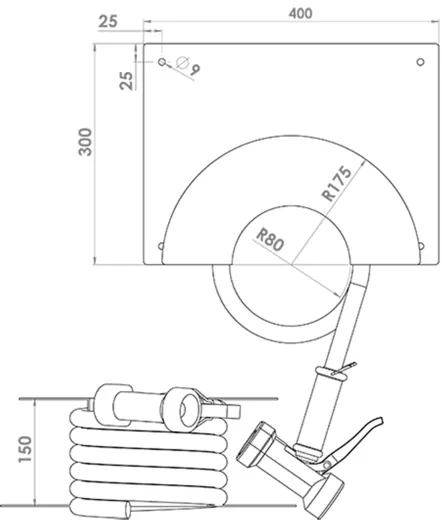 KWC KURI Reinigungsset G 3/4 inkl. Schlauchhalter Edelstahl Molkereidampfschlauch 10 Meter (100.190)