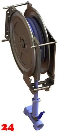 KWC KURI Schlauchaufroller automatisch Edelstahl Molkereidampfschlauch 15 Meter (100.196) KWC KURI Schlauchaufroller automatisch Edelstahl Molkereidampfschlauch 15 Meter (100.196)