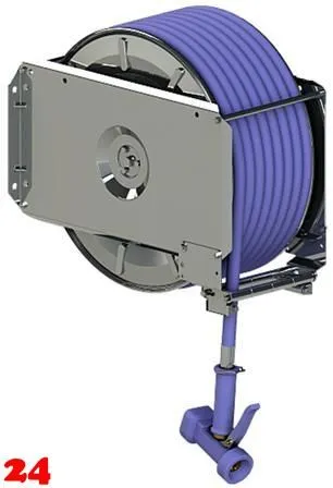 KWC KURI Schlauchaufroller automatisch Edelstahl Molkereidampfschlauch 20 Meter (100.200) KWC KURI Schlauchaufroller automatisch Edelstahl Molkereidampfschlauch 20 Meter (100.200)