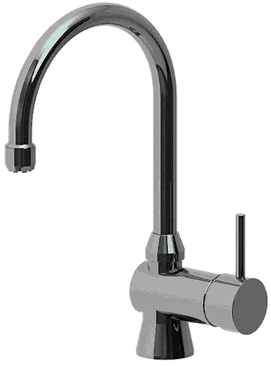 KWC KURI Basic 119.55.Z.001.C Einhebelmischer Chrom mit Festauslauf f�r das Objekt Niederdruck (119.55Z001C)