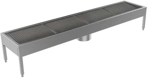 DREILICH Schuh-/ Stiefelreinigungsanlage 424SRA-2800 bodenstehend mit Schlammfangbeh�lter 4 Reinigungspl�tze (3507280009)