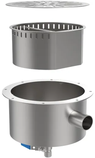DREILICH Schuh-/ Stiefelreinigungsanlage 424SRA-2800 bodenstehend mit Schlammfangbeh�lter 4 Reinigungspl�tze (3507280009)