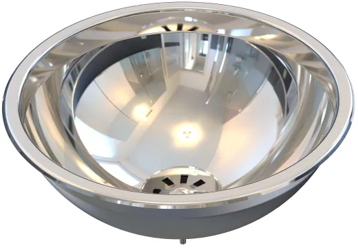 DREILICH Einbau-Waschbecken Pluto 290P-O� Rundbecken Edelstahl poliert ohne �berlauf (3502180003)
