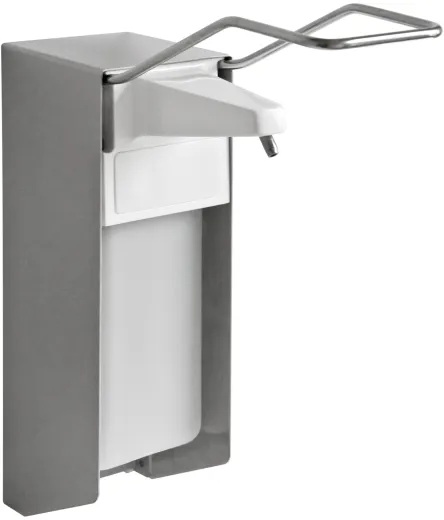 DREILICH Armhebel Seifen-/ Desinfektionsmittelspender Serie: SD - Simple Design Aluminium 190-205AL 500 ml Bedienhebel lang (3002140008)