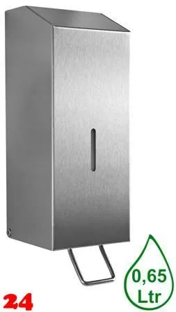 DREILICH Simple Design Wandseifenspender 650ml robuste Ausf�hrung f�r die verdeckte Wandmontage mit b�ndigem Zylinderschloss (3002140042)