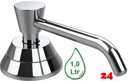 DREILICH Simple Design Tischseifenspender SD 2310MV 500ml Chrom schwere Ausf�hrung gesichtert von oben mit Spezialschl�ssel (3002140005)