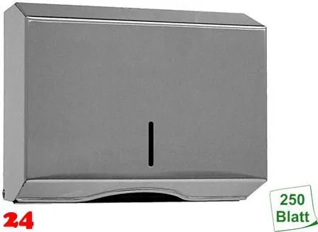 DREILICH Simple Design Papierhandtuchspender 2110-1M zur verdeckten Wandmontage mit flachem Zylinderschloss (3002040002)