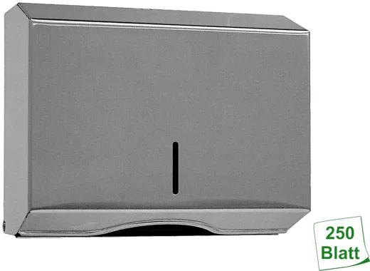 DREILICH Simple Design Papierhandtuchspender 2110-1M zur verdeckten Wandmontage mit flachem Zylinderschloss (3002040002)