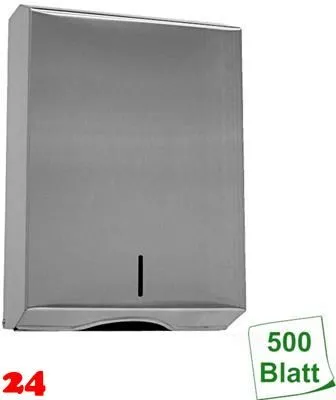 DREILICH Simple Design Papierhandtuchspender 2100-1M zur verdeckten Wandmontage mit flachem Zylinderschloss (3002040001)