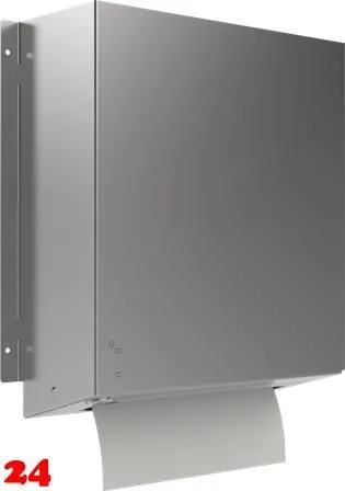 DREILICH Sirius II Papierhandtuchspender 9120303F hinter Spiegel montiert verschlossen mit verdecktem Federschn�pper (2002040088)
