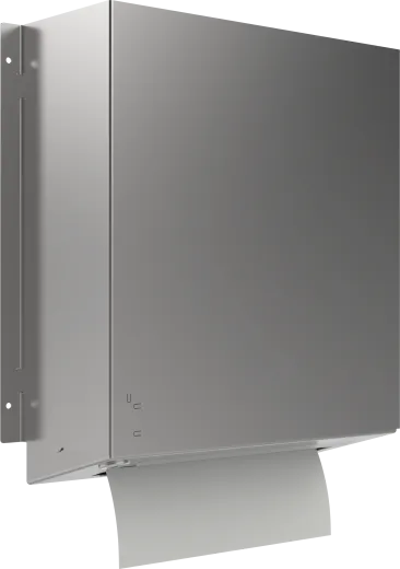 DREILICH Sirius II Papierhandtuchspender 9120303F hinter Spiegel montiert verschlossen mit verdecktem Federschn�pper (2002040088)
