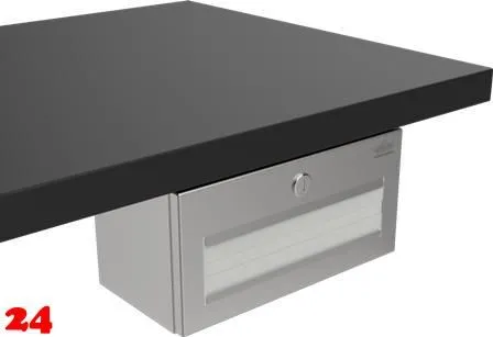 DREILICH Sirius II Papierhandtuchspender 9120105 f�r die verdeckte Untertischmontage mit Zylinderschloss (2002040014)