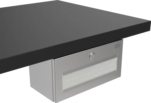DREILICH Sirius II Papierhandtuchspender 9120105 f�r die verdeckte Untertischmontage mit Zylinderschloss (2002040014)