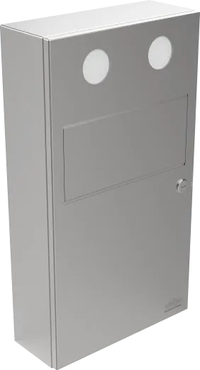 DREILICH Sirius II Hygiene-Abfallbeh�lter 9110107 zur Aufputz- oder Unterputzmontage mit Schwingklappe Fassungsverm�gen ca. 5,5 Liter (2002080041)