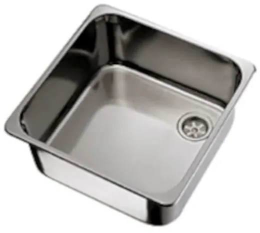 DREILICH Einbaubecken 604M-M� Edelstahl rechteckig mit �berlauf Au�en 360x360mm (3504180042)