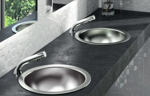 DELABIE Aquarotter HEMI Rundbecken � 385 Einbau-/ Unterbaubecken satiniert ohne �berlauf (120490)