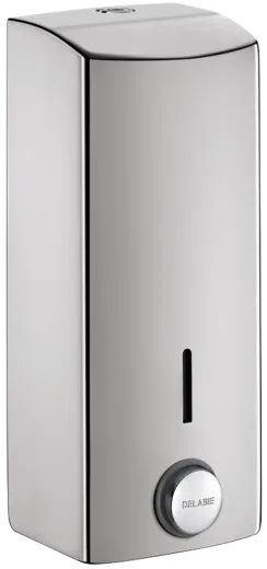 DELABIE Aquarotter Fl�ssigseifenspender 1 Liter Edelstahl Seidenglanz Aufputzmontage manueller Betrieb ohne Nachf�llmedien (510582)