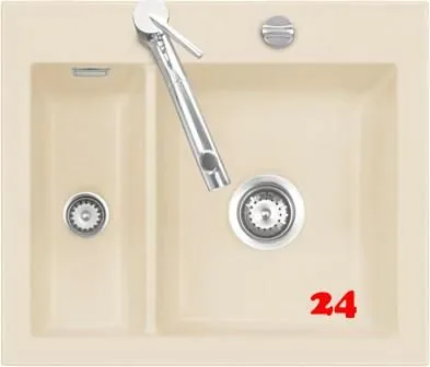 Systemceram KeraDomo MERA 60 Basic Keramiksple / Einbausple in Standardfarben fr die Kche