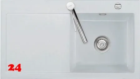 Systemceram KeraDomo MERA 90 Basic Keramiksple / Einbausple in Standardfarben fr die Kche