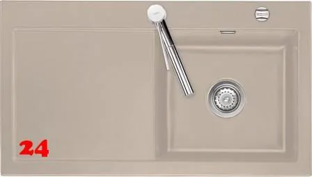 Systemceram KeraDomo MERA 90 Premium Keramiksple / Einbausple in Sonderfarben fr die Kche