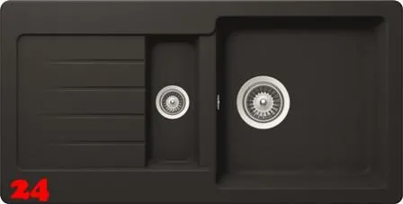 ❎ SCHOCK Kchensple TYPOS D-150S Cristalite Granitsple / Einbausple Basic Line mit Drehexcenter