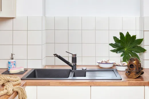 ❎ SCHOCK Kchensple TYPOS D-150S Cristalite Granitsple / Einbausple Basic Line mit Drehexcenter