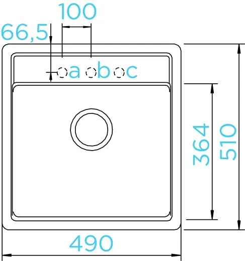 SCHOCK Kchensple Nemo N-100S Cristalite Granitsple / Einbausple Basic Line mit Drehexcenter