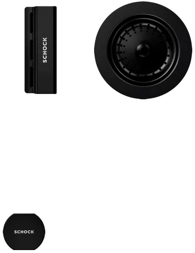 SCHOCK Kchensple Signus D-100L Cristadur Nano-Granitsple / Einbausple mit Drehexcenter